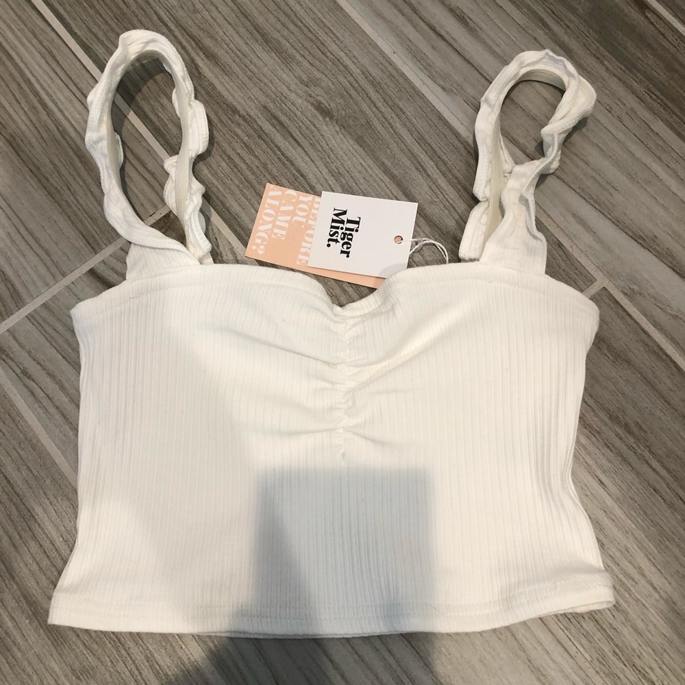 Tiger mist cropped tank